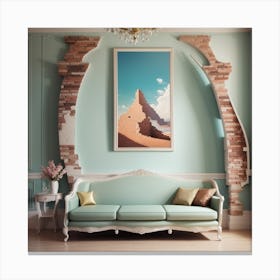 Room With A Painting Canvas Print