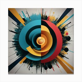 Abstract Abstract Painting 13 Canvas Print