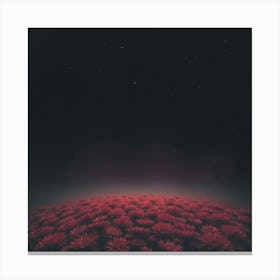 Red Flowers In The Sky 1 Canvas Print