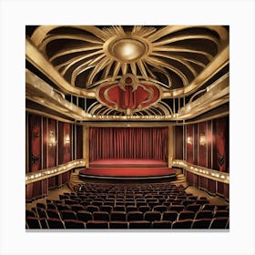 Theatre Interior 1 Canvas Print