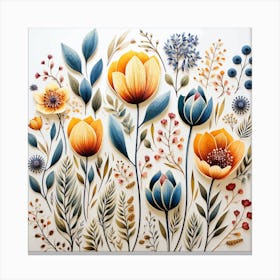 Floral Painting Canvas Print