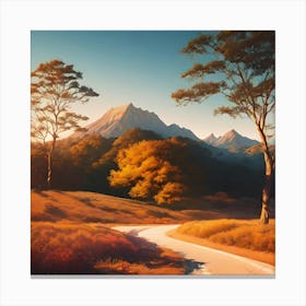 Road In The Mountains Canvas Print