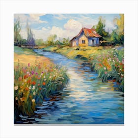 Aqua Melisma Canvas Print