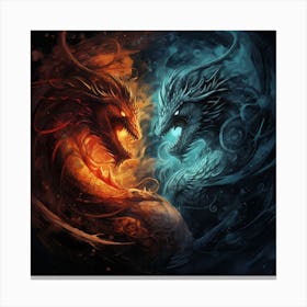 Dragons 3 Canvas Print