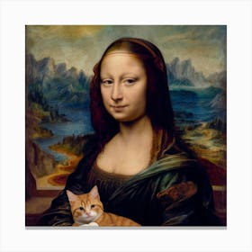 Mona Cat Canvas Print