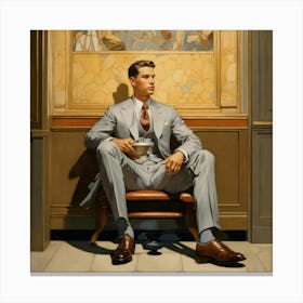 Man In A Suit 9 Canvas Print