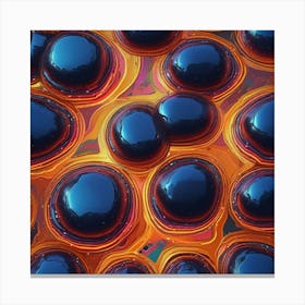 Abstract Bubbles rock bubble Canvas Print