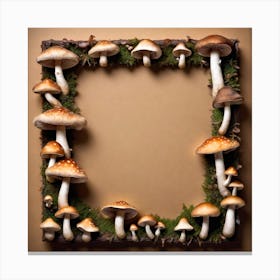 Frame Of Mushrooms 11 Canvas Print