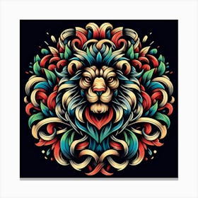 Lion Head 3 Canvas Print