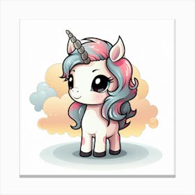 Cute Unicorn 607 Canvas Print