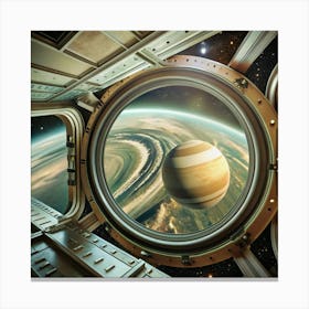 View From Spaceship Window Canvas Print