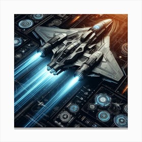 Futuristic Spaceship 26 Canvas Print