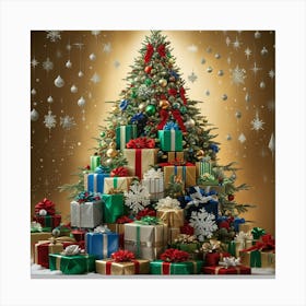 Leonardo Phoenix 10 A Majestic Christmas Tree Stands Tall Ador 0 Canvas Print