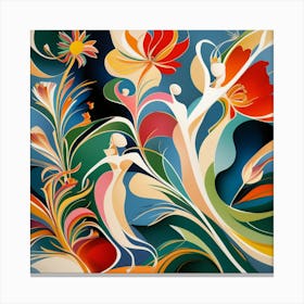 Dance Of The Flowers Canvas Print