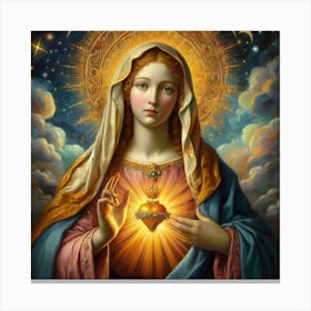 Virgin Mary Canvas Print