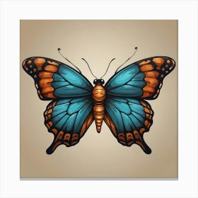 Butterfly - Butterfly Stock Videos & Royalty-Free Footage 1 Canvas Print