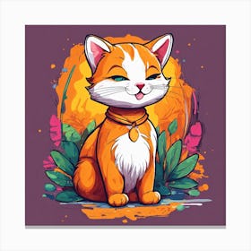 Orange Cat Canvas Print