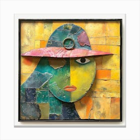 'A Woman In A Hat' 1 Canvas Print