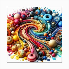 Colorful Swirls Canvas Print