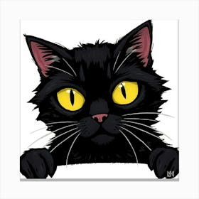 Asm Black Cat Says No Ceacbd82 Aec4 4687 Ace8 80152e4c9aab Canvas Print