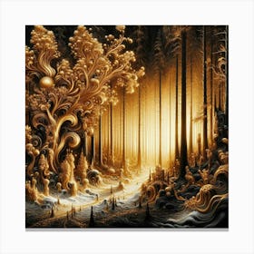 Golden Forest 17 Canvas Print