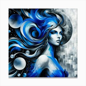 Blue Moon Canvas Print