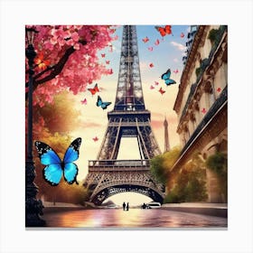 Paris Eiffel Tower 68 Canvas Print