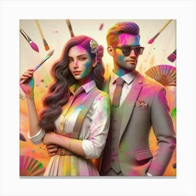 Holi 15 Canvas Print