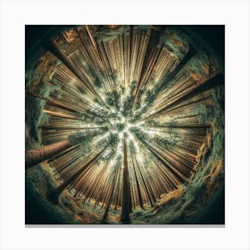 Spherical Forest Canvas Print