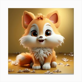 Cute Fox Canvas Print