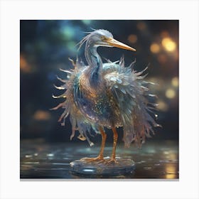 Heron of Glass 1 Canvas Print