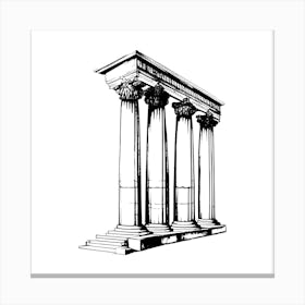 Greek Temple Canvas Print