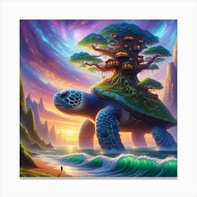 Turtle Tree Canvas Print