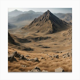 Landscape In The Mountains Canvas Print