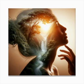 Double Exposure Dreamscape 2 Canvas Print