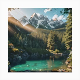 Alpine Landscape 1 Canvas Print