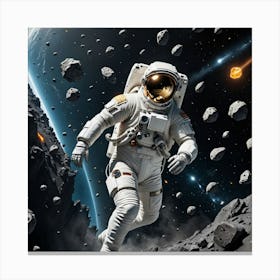 Exploring the Unknown: An Astronaut’s Space Adventure Canvas Print