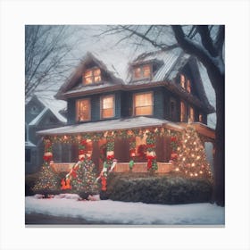 Christmas House 87 Canvas Print