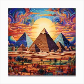 Pyramids Of Giza 6 Canvas Print