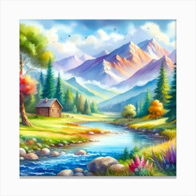 Landscape Painting 44 Canvas Print