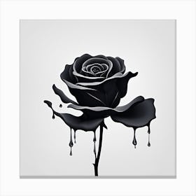 Black Rose Canvas Print