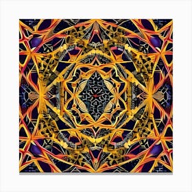 Psychedelic Mandala 15 Canvas Print