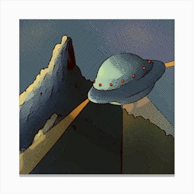 Alien Spaceship 1 Canvas Print