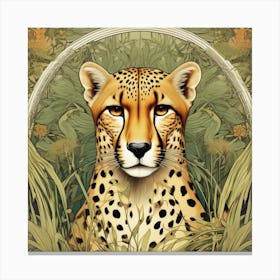 Cheetah Portrait 1 Canvas Print