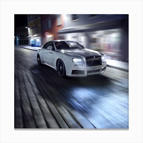 white car Canvas Print