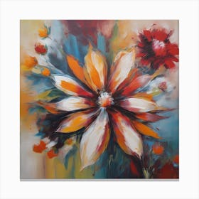 Abstract Floral Painting 1 Canvas Print