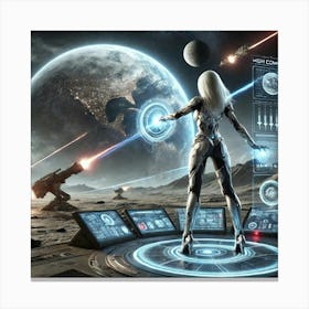 High Commander Selene Orbital Strikes Canvas Print