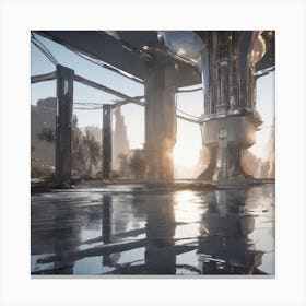 Futuristic City 330 Canvas Print