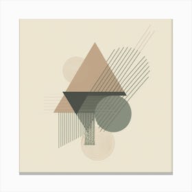 Geometric Triangles Canvas Print