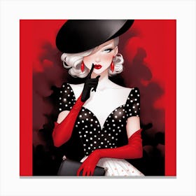 Lady's Kiss Secret Canvas Print